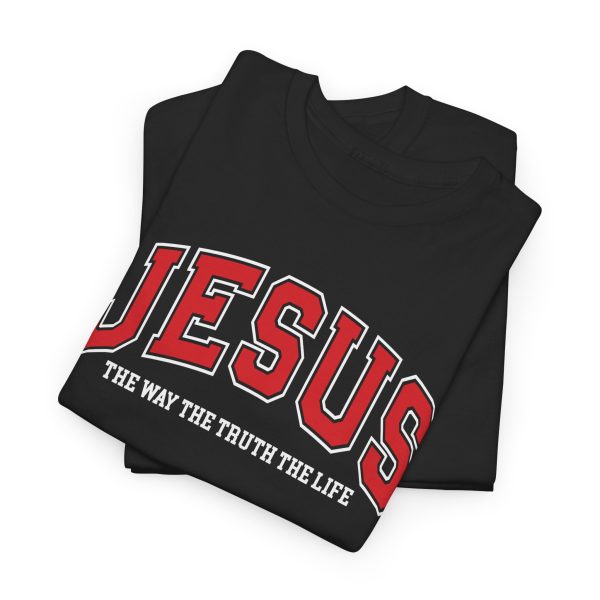 Jesus Is The Way Unisex Heavy Cotton Tee - Image 2