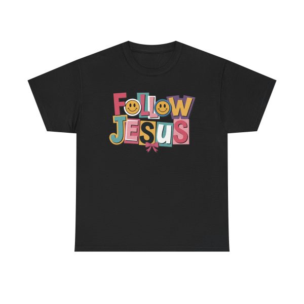 Follow Jesus Cotton Tee - Image 2