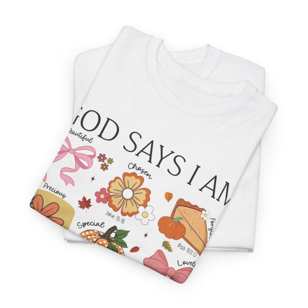 God Says I Am | Heavy Cotton Tee - Image 3