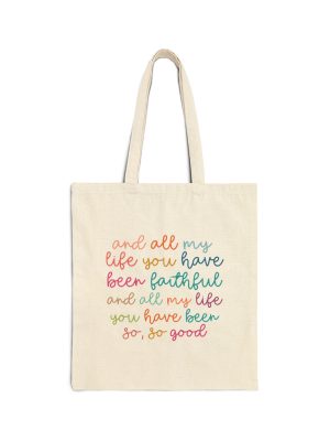 Faithful Life Cotton Canvas Tote Bag