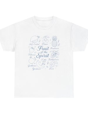 Fruit of the Spirit Tee, Spiritual T-Shirt, Faith-Based Gift, Unisex Cotton Top, Positive Vibes Apparel
