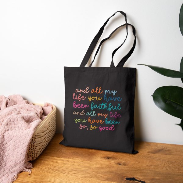 Faithful Life Cotton Canvas Tote Bag - Image 4