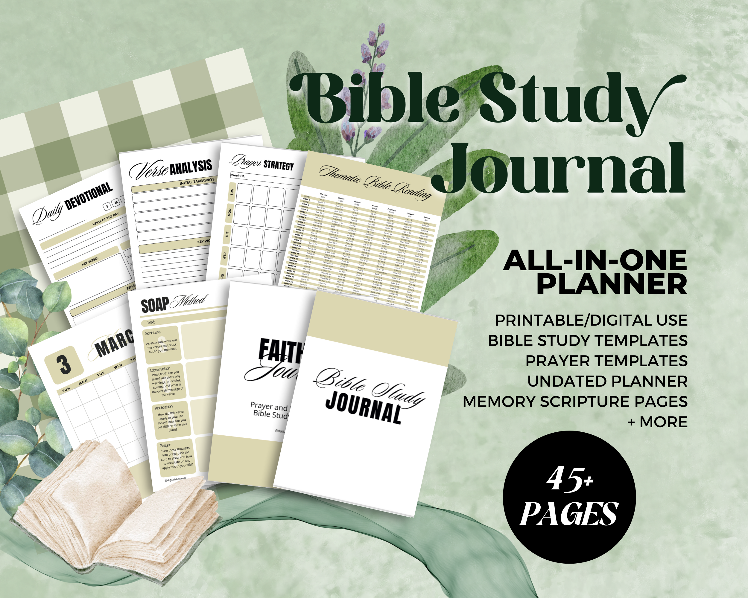 Free Ultimate Bible Study Planner | 45+ Printable Pages - Image 3