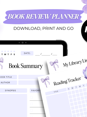 Freebie: Book Review Planner