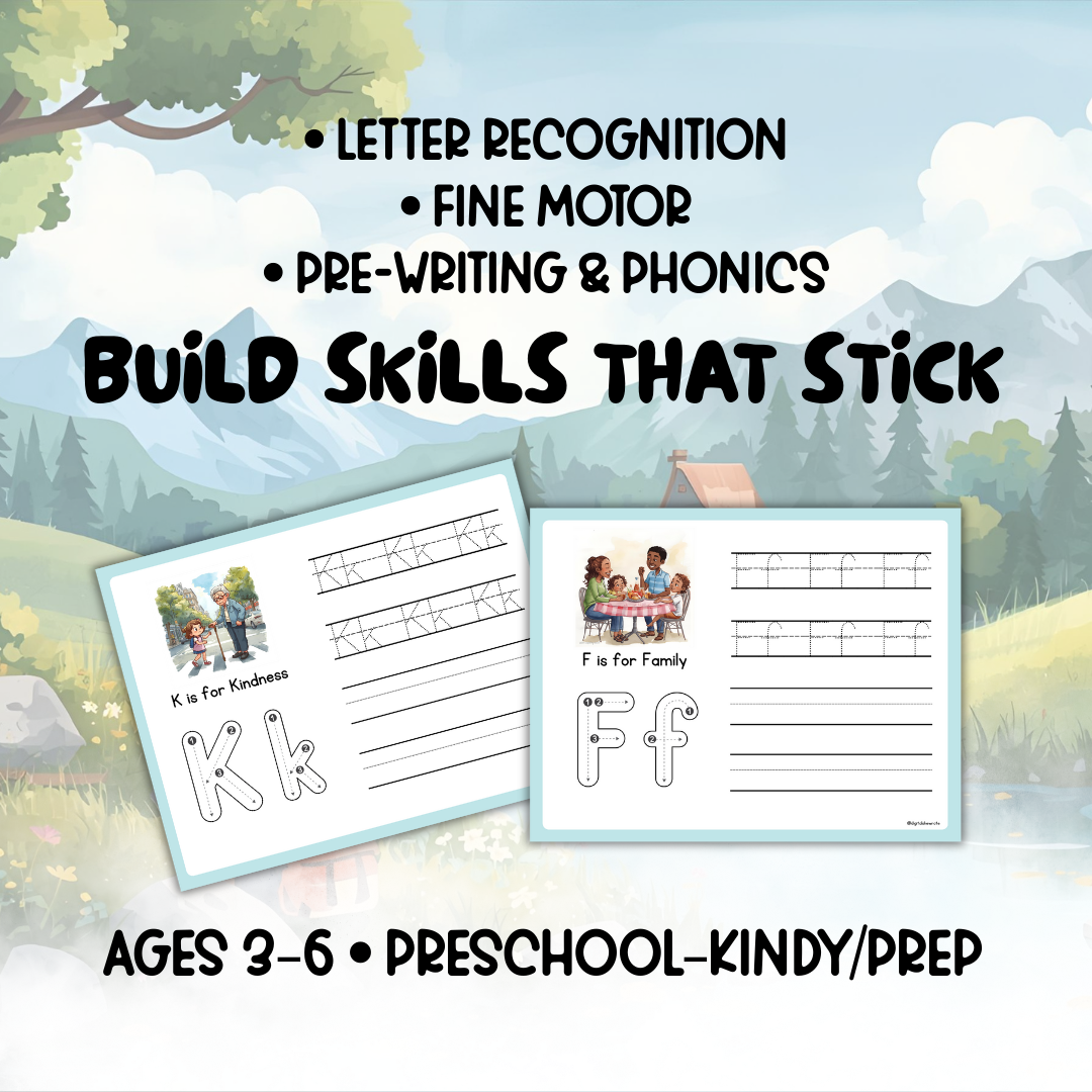 Bible Alphabet Tracing Workbook — A–Z Bible Characters & Words | Printable (A4 & US Letter) - Image 3