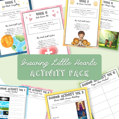 Growing Little Hearts 4-Week Bible Activity Pack