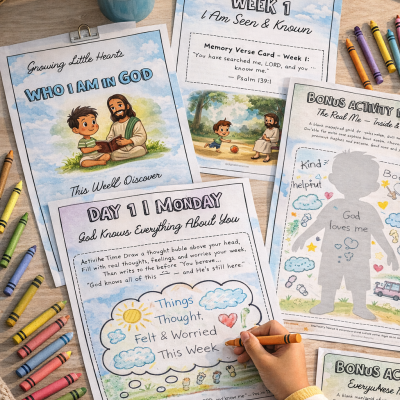 Who I Am in God — 4-Week Identity Bible Activity Pack